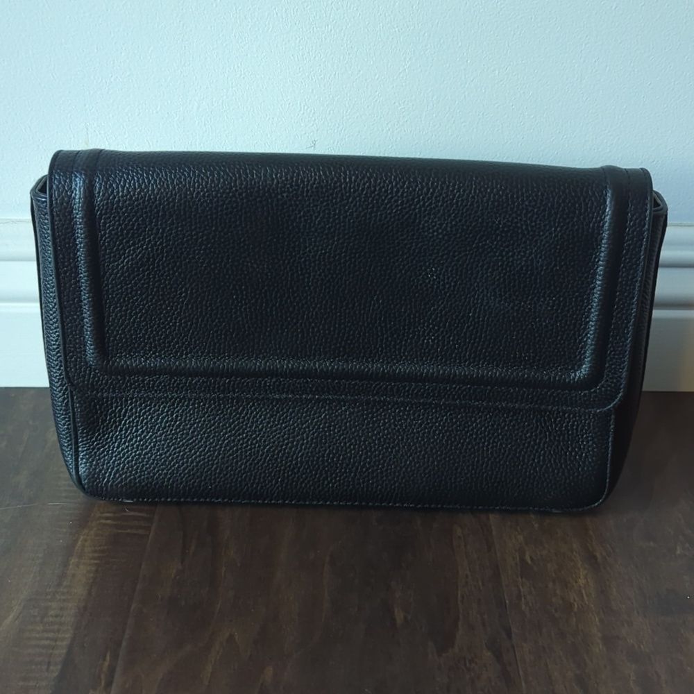 Vintage Black Leather Nordstrom Crossbody Purse